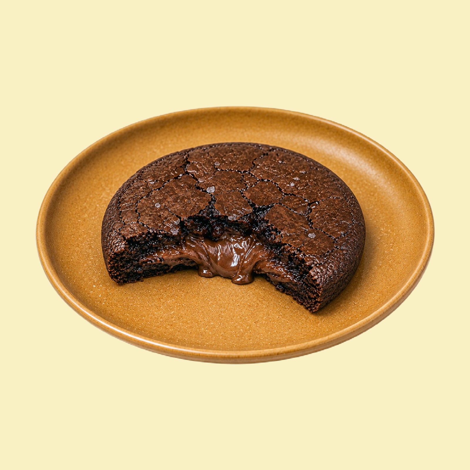 Brownie relleno de Nutella